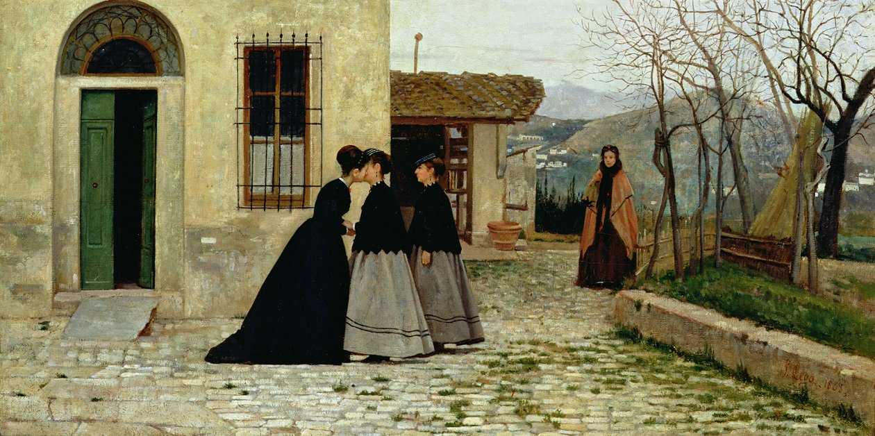 A visita, 1868 de Silvestro Lega