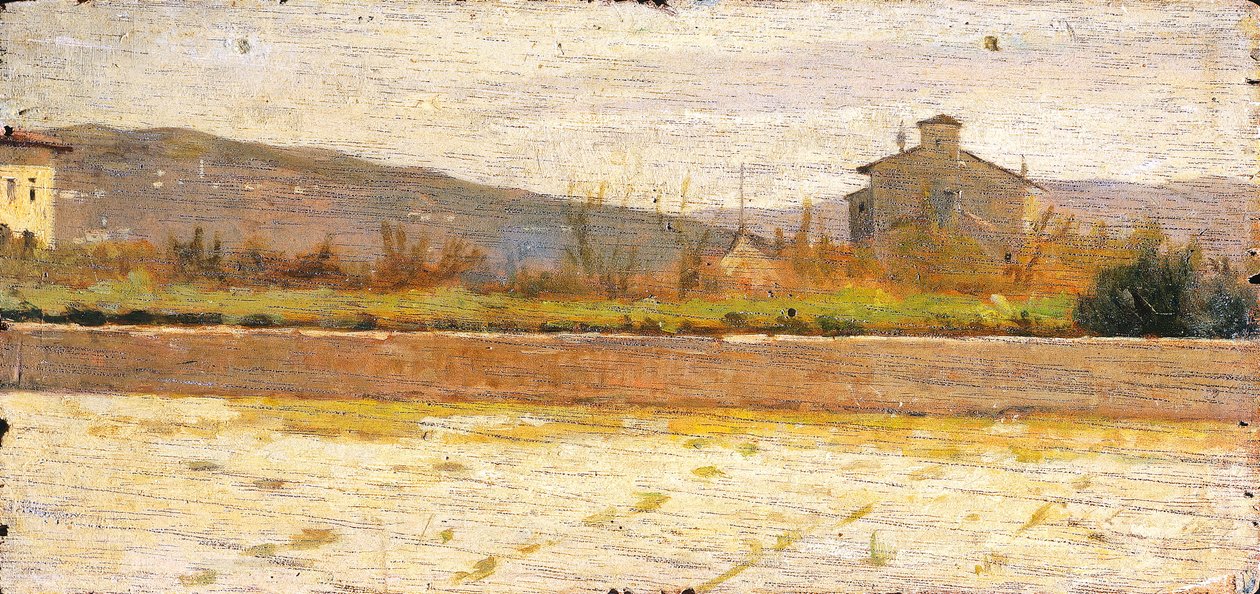 Paisagem de Modigliana, de Silvestro Lega (1826-1895) de Silvestro Lega