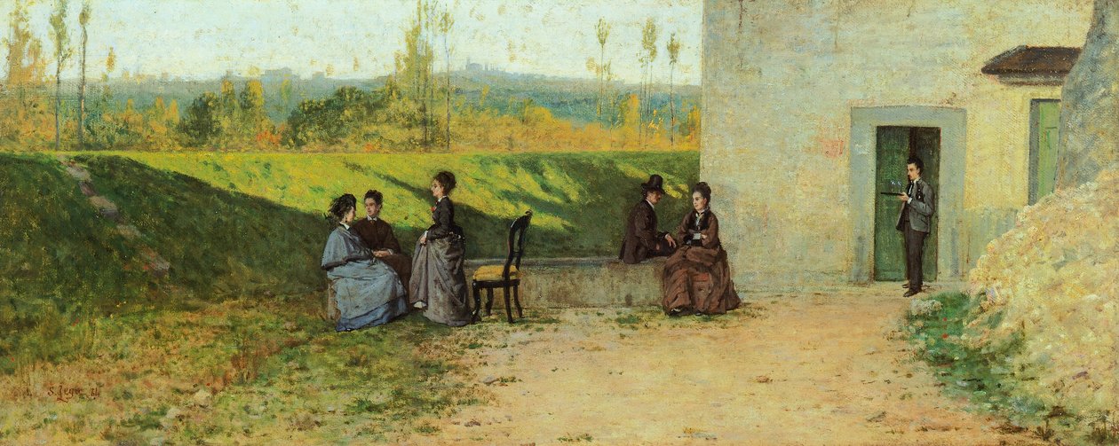 Visita à villa de Silvestro Lega