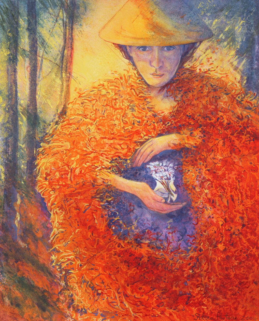 O Guardião das Flores, 2004 (wc on paper) de Silvia Pastore
