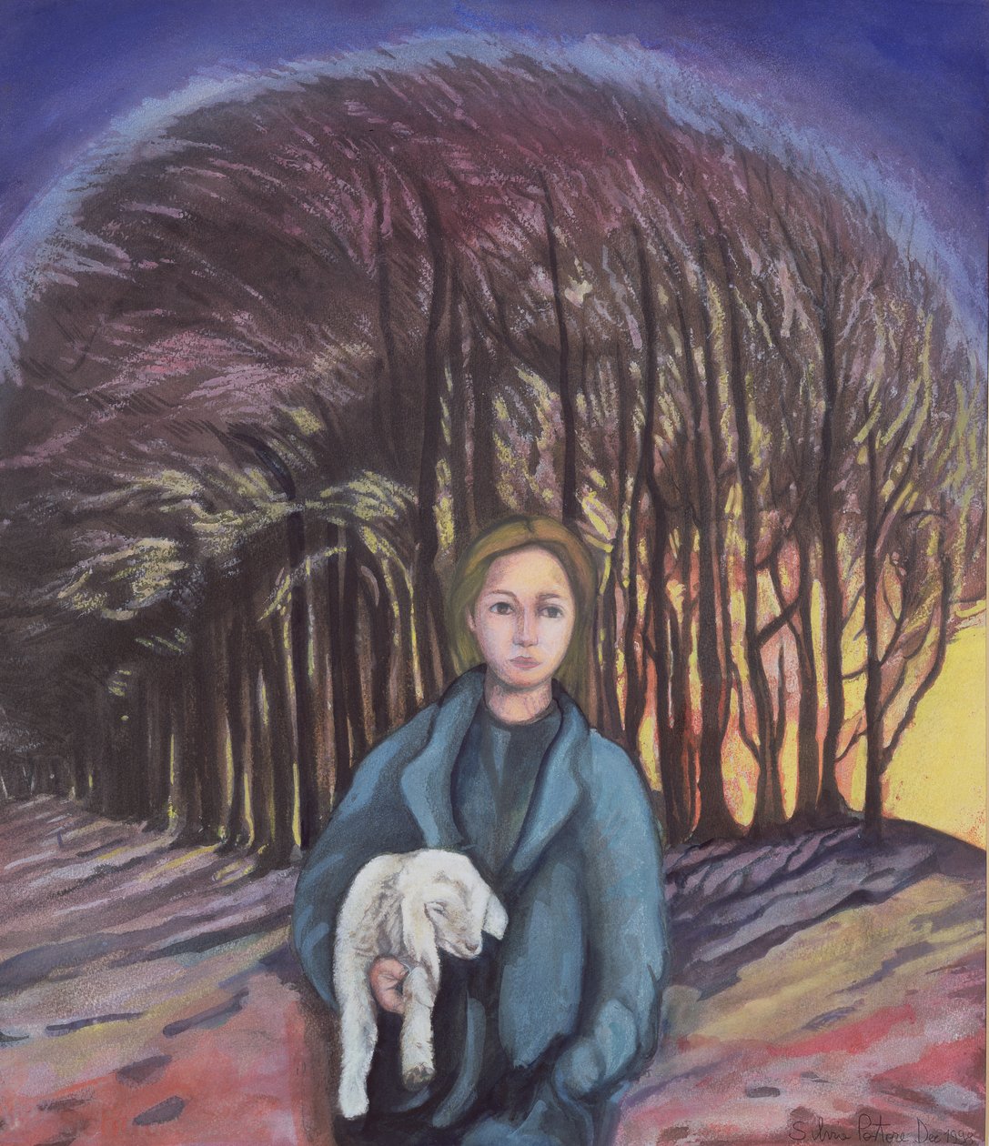 The Lamb, 1999 (wc no papel) de Silvia Pastore