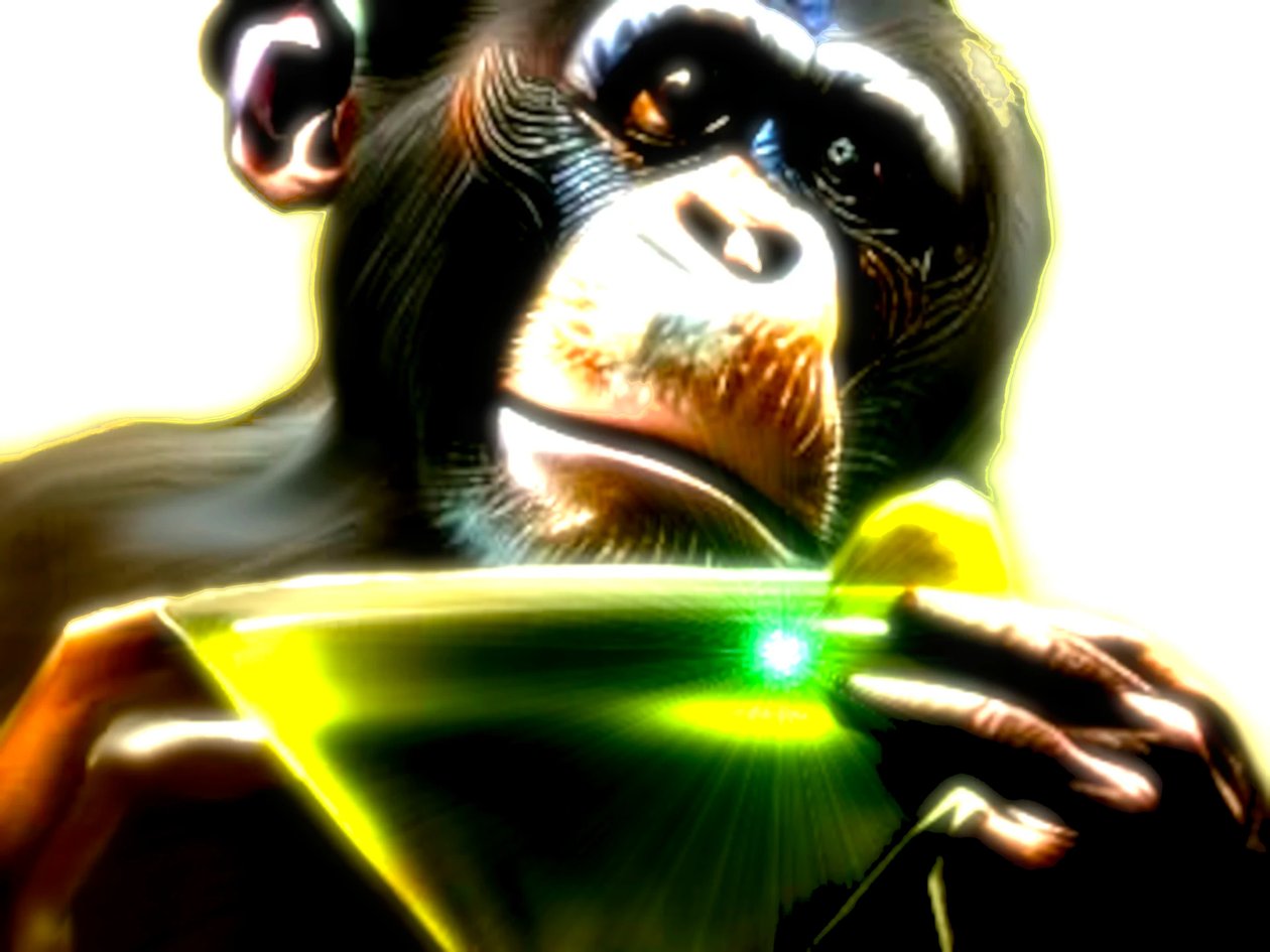Macaco bebe absinto - "Macaco iluminado: devaneios sobre o absinto" de Silvia Martini