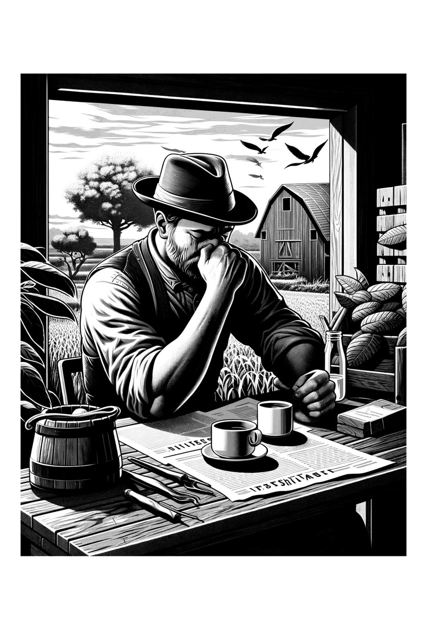O fardo silencioso do agricultor de Silvia Martini
