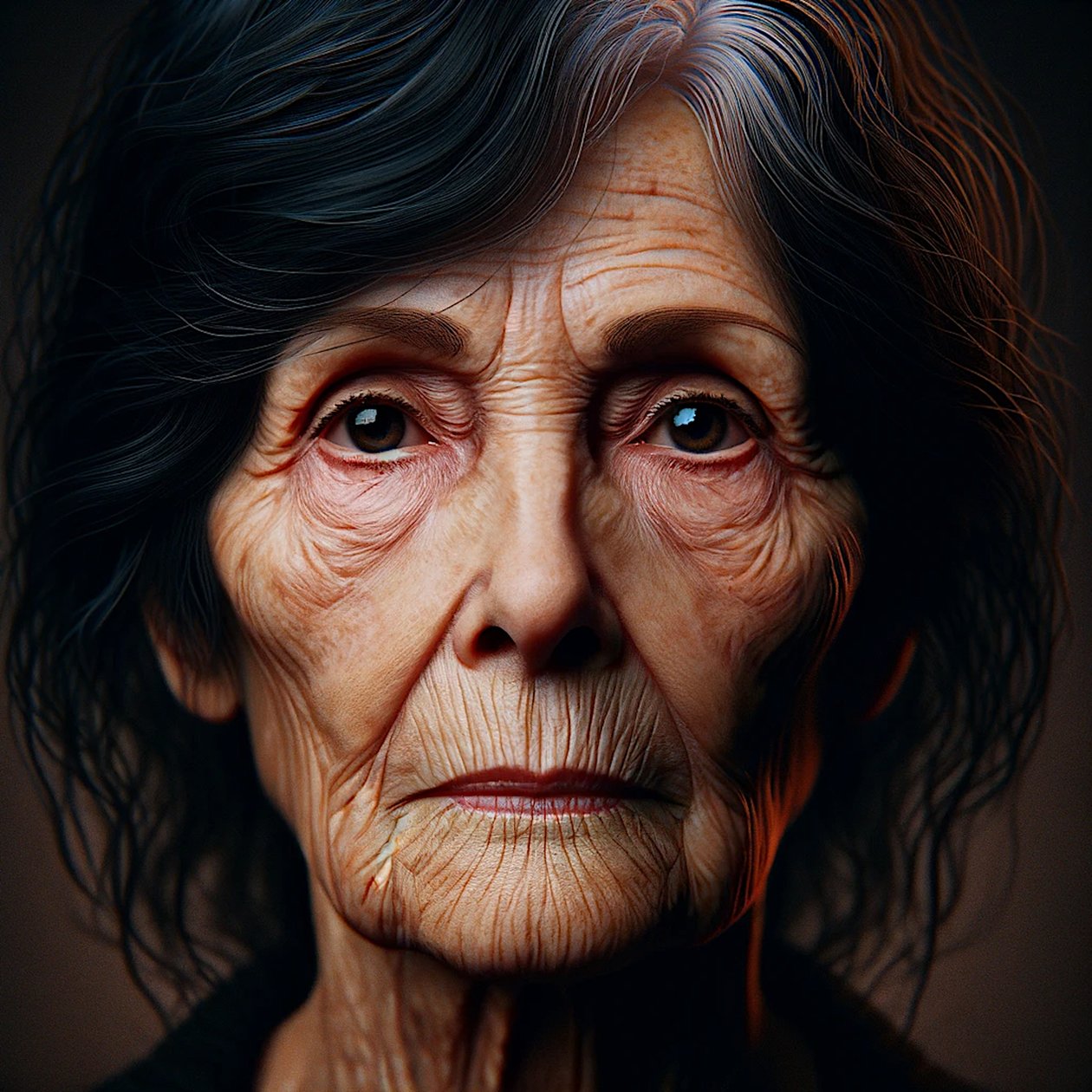 Doris-"AI-moulded years of life: portraits of timelessness" (Anos de vida moldados pela IA: retratos da intemporalidade) de Silvia Martini