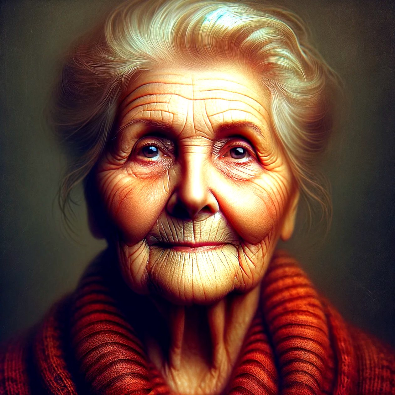 Elizabeth-"AI-moulded years of life: portraits of timelessness" (Anos de vida moldados por IA: retratos da intemporalidade) de Silvia Martini