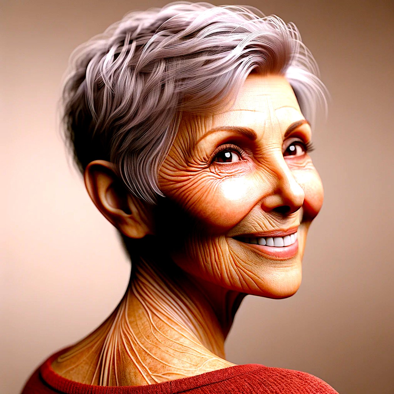 Margaret-"AI-formed years of life: portraits of timelessness" (Anos de vida formados pela IA: retratos da intemporalidade) de Silvia Martini