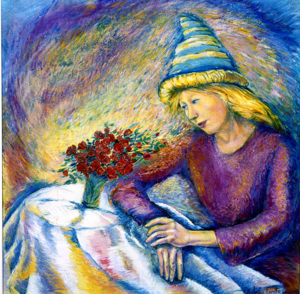 Conversa, 2005 (pastéis) de Silvia Pastore