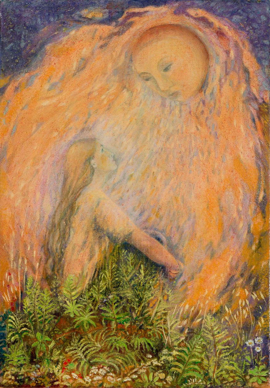 Saudade, 2015 (óleo no painel de madeira gesso) de Silvia Pastore