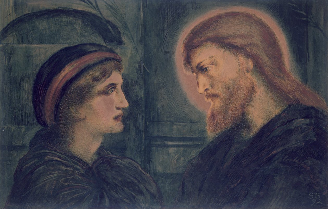 Cristo e Juventude, 1892 de Simeon Solomon