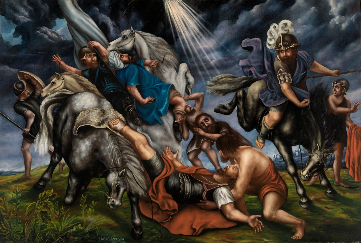 A conversão de Saulo, 1857. de Simeon Griswold