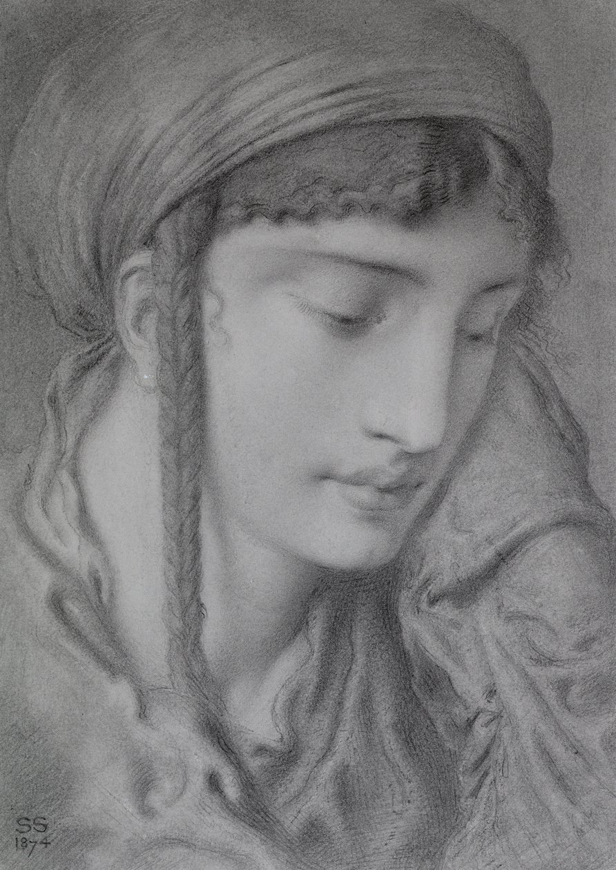 Uma menina hebraica de Simeon Solomon