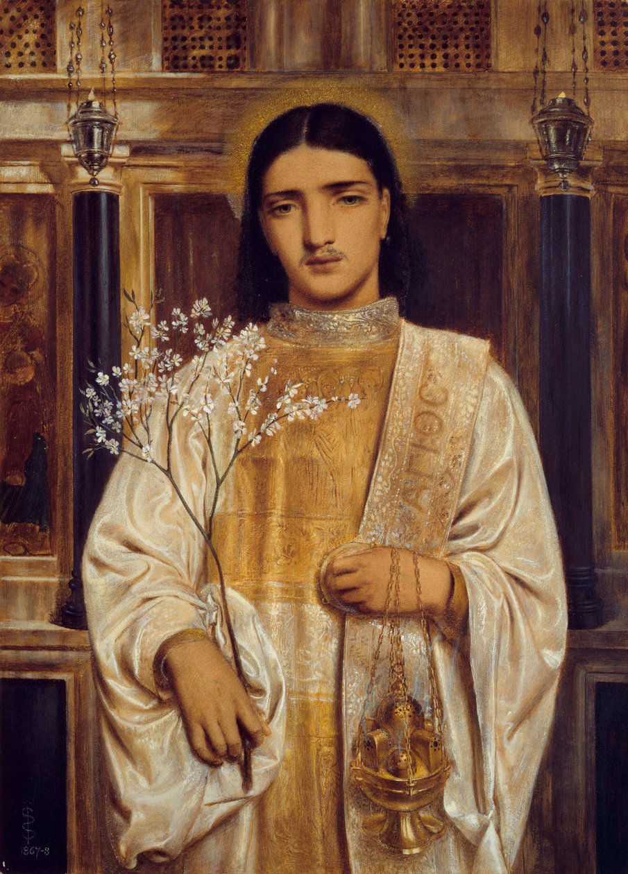 Um Santo da Igreja Oriental de Simeon Solomon