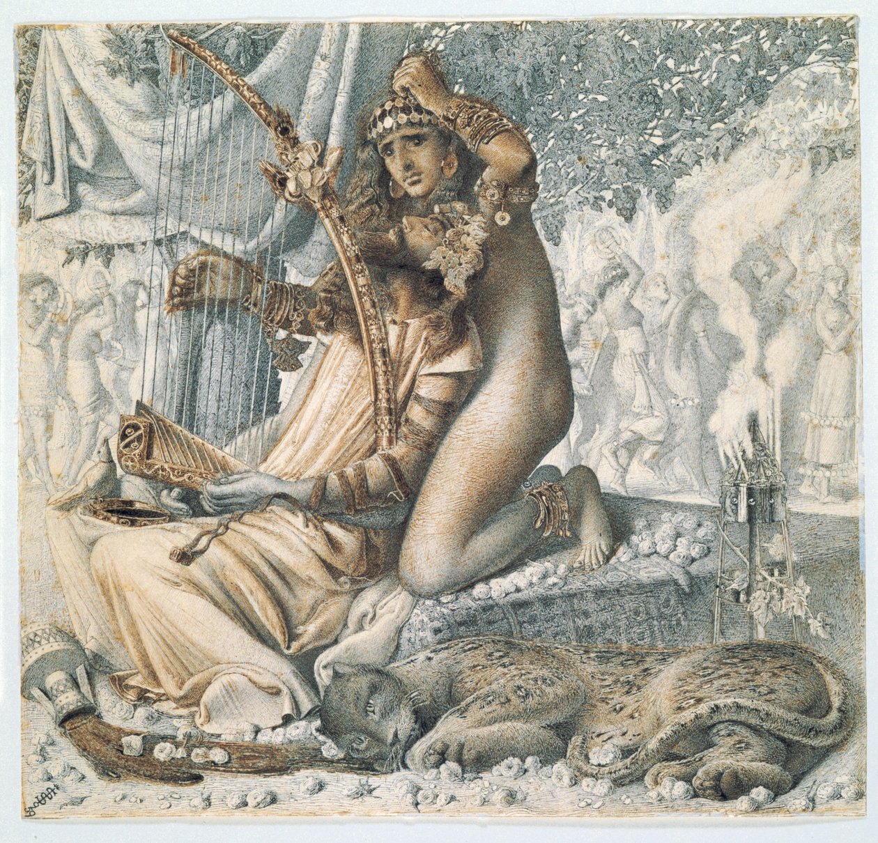 "Babilônia foi um cálice de ouro", 1859 de Simeon Solomon