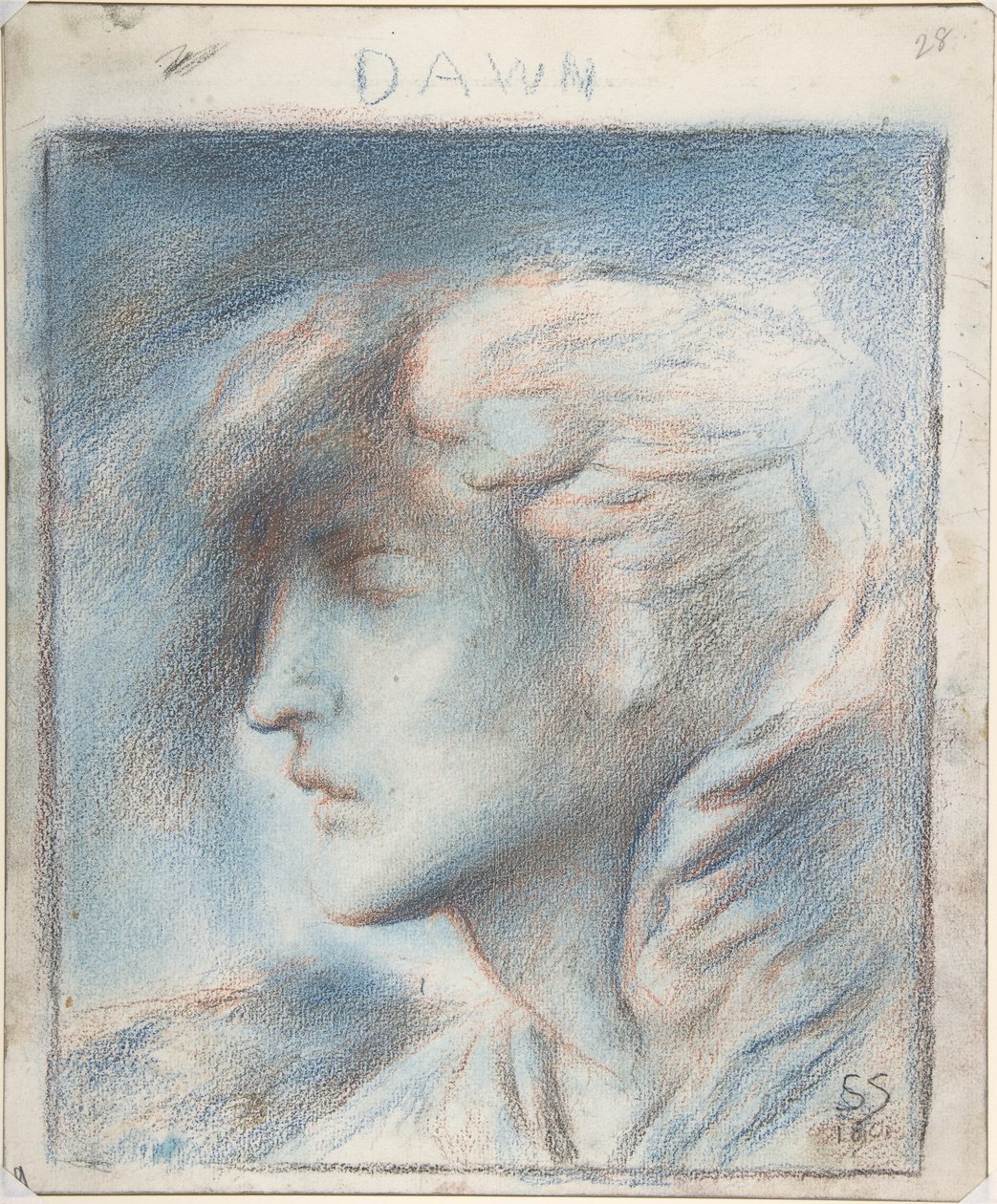 Aurora (cabeça de Hipnos) de Simeon Solomon