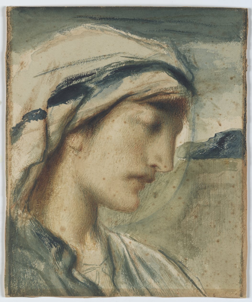 Figura com lenço na cabeça de Simeon Solomon