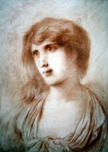 Cabeça de uma menina de Simeon Solomon
