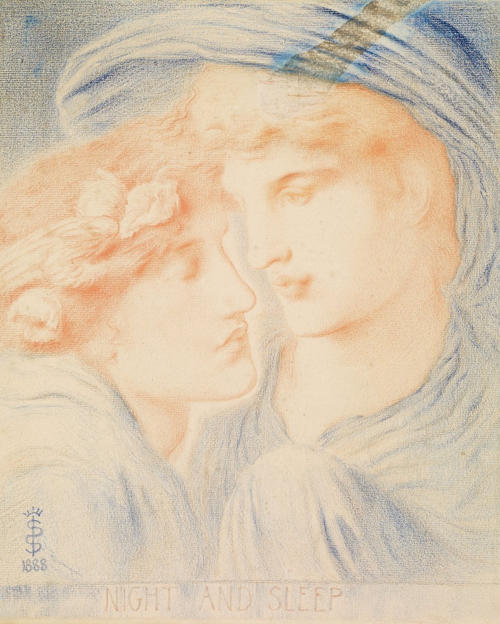 Noite e sono, 1888 de Simeon Solomon