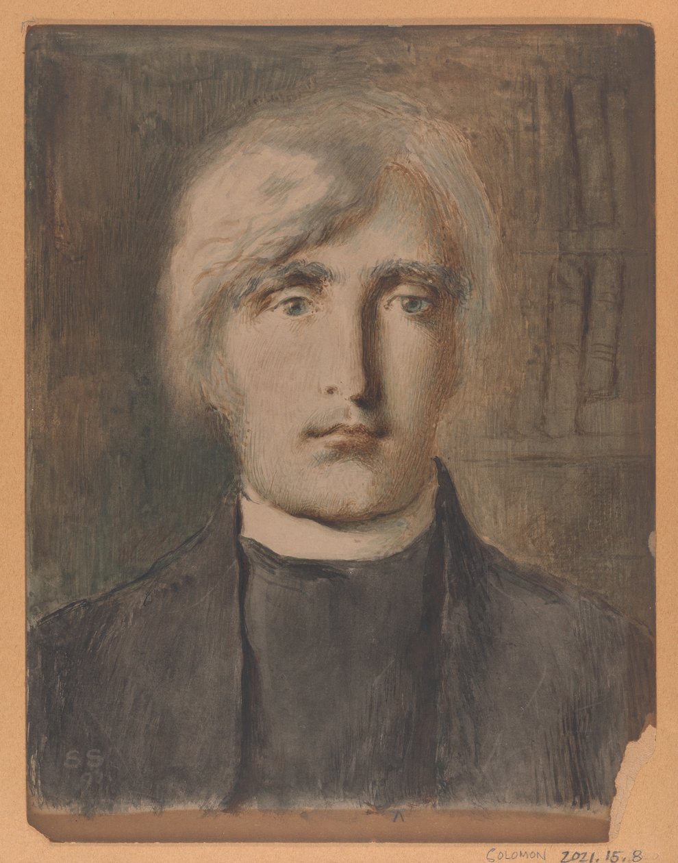 Retrato de um clérigo de Simeon Solomon