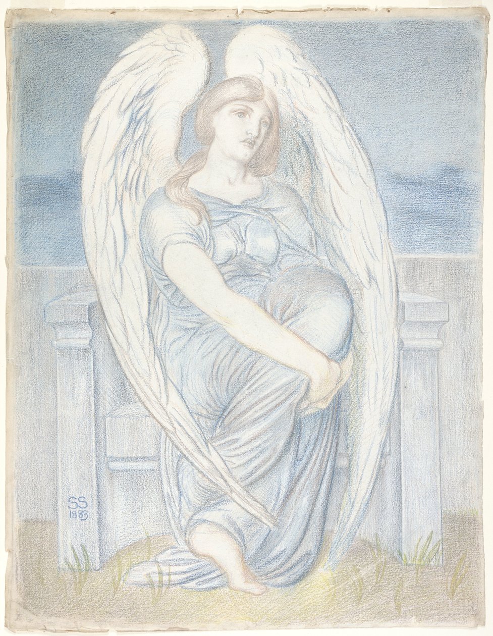 Anjo sentado de Simeon Solomon