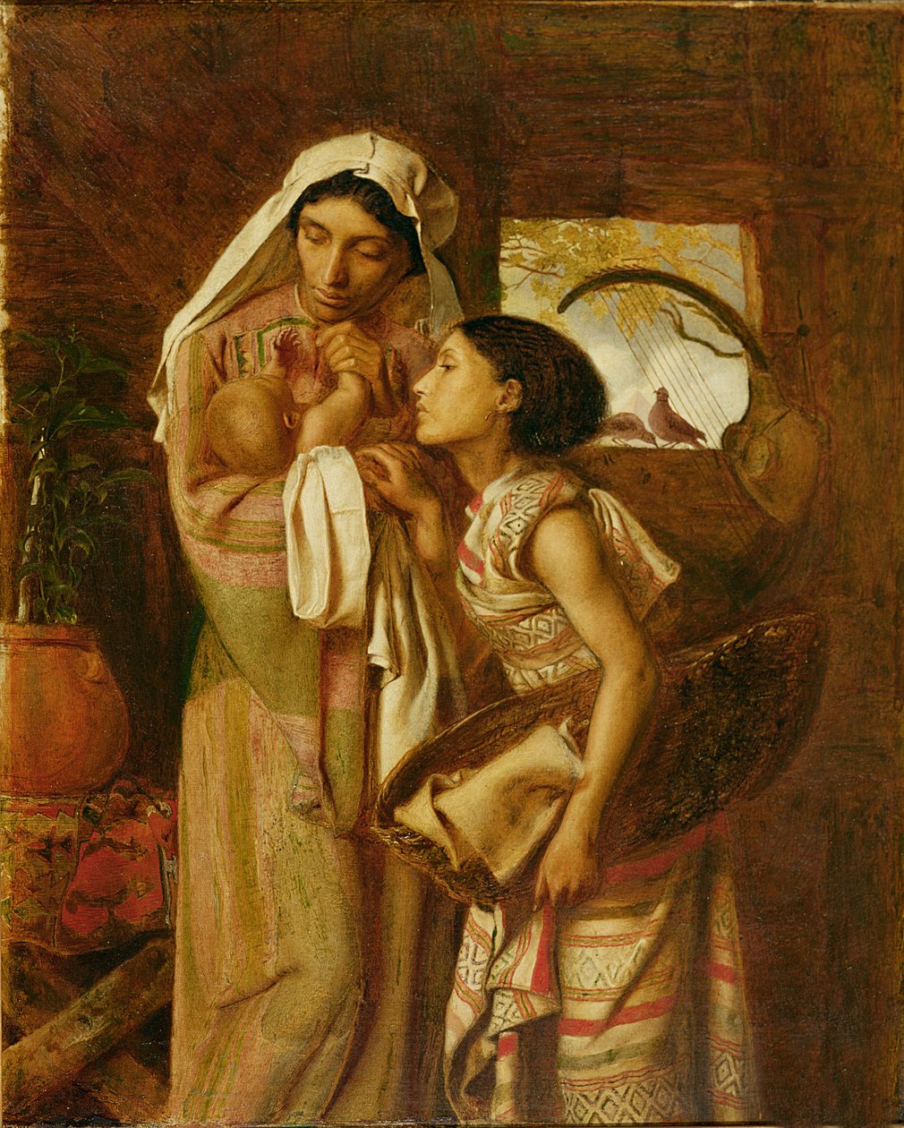 A Mãe de Moisés, c.1860 (óleo sobre tela) de Simeon Solomon