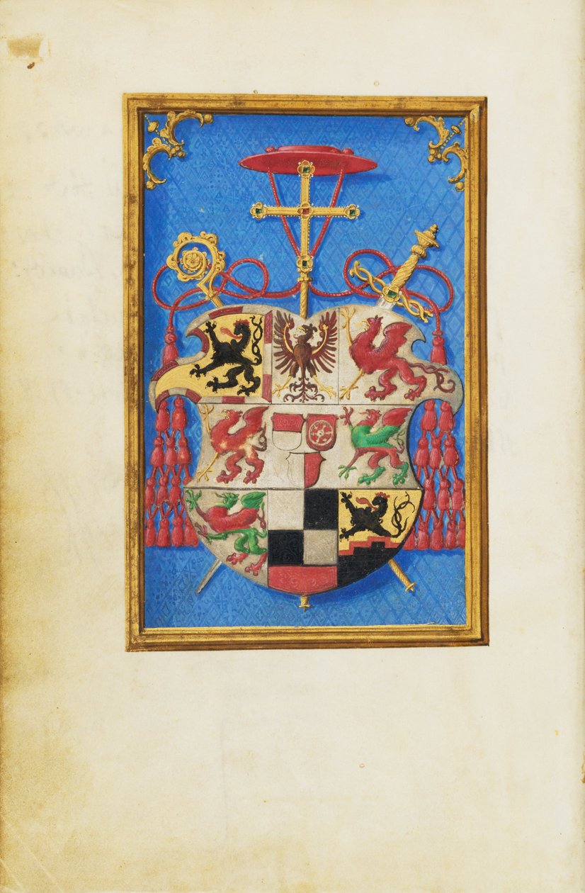 Brasão do Cardeal Albrecht de Brandemburgo de Simon Bening