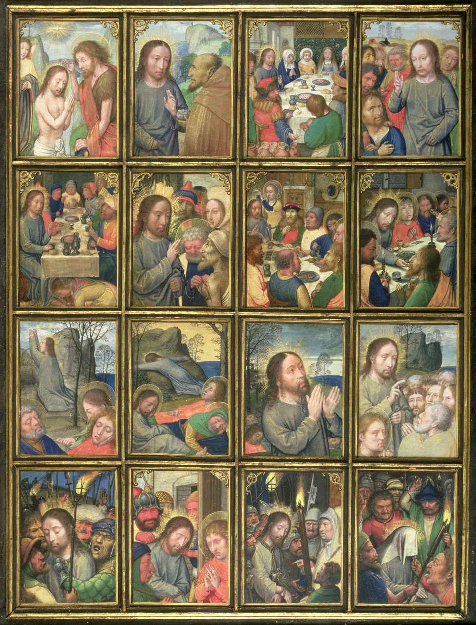 A vida de Cristo, do &39;Stein Quadriptych&39; de Simon Bening