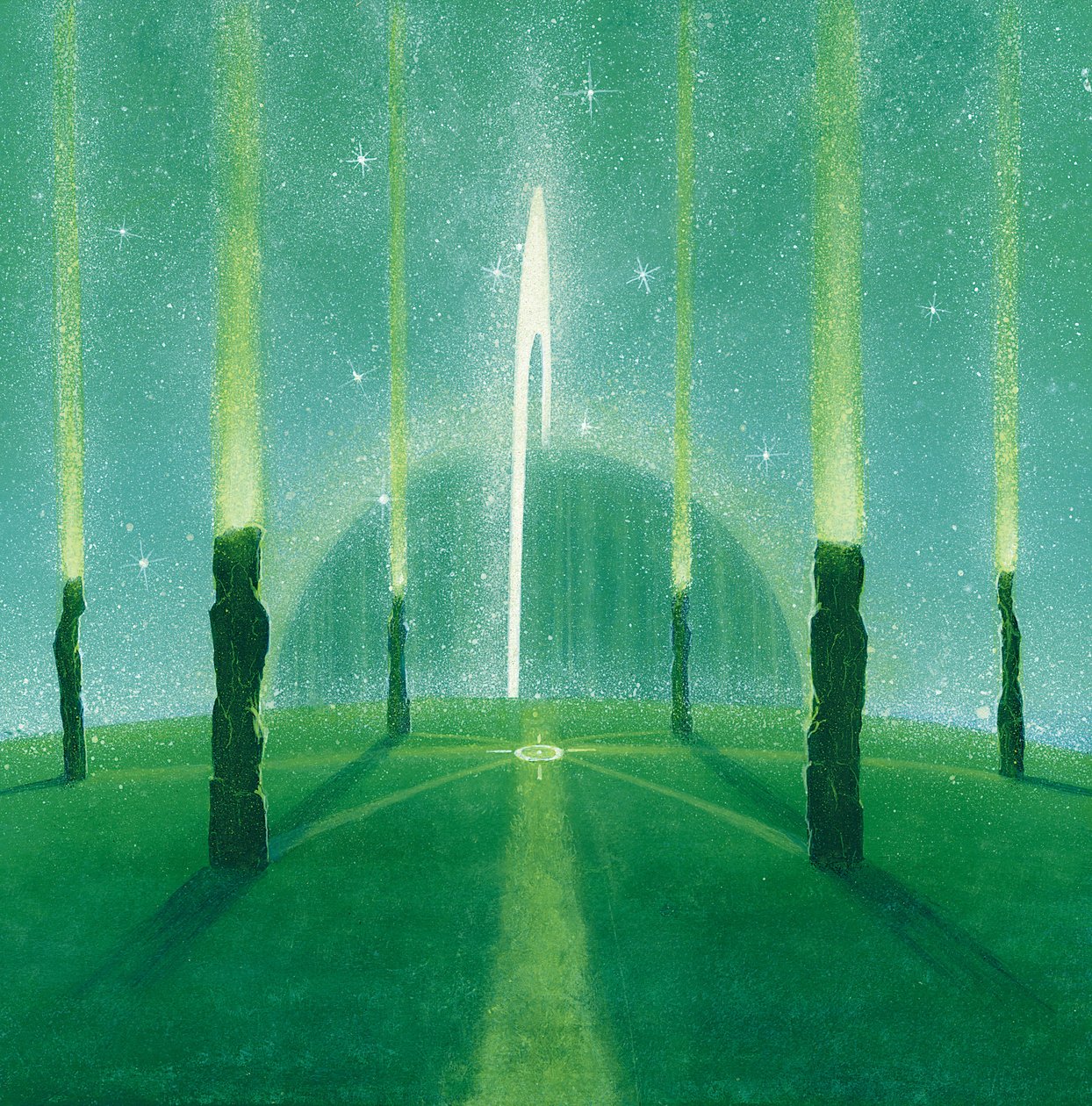 Caminhos Internos (acrílico sobre tela) de Simon Cook