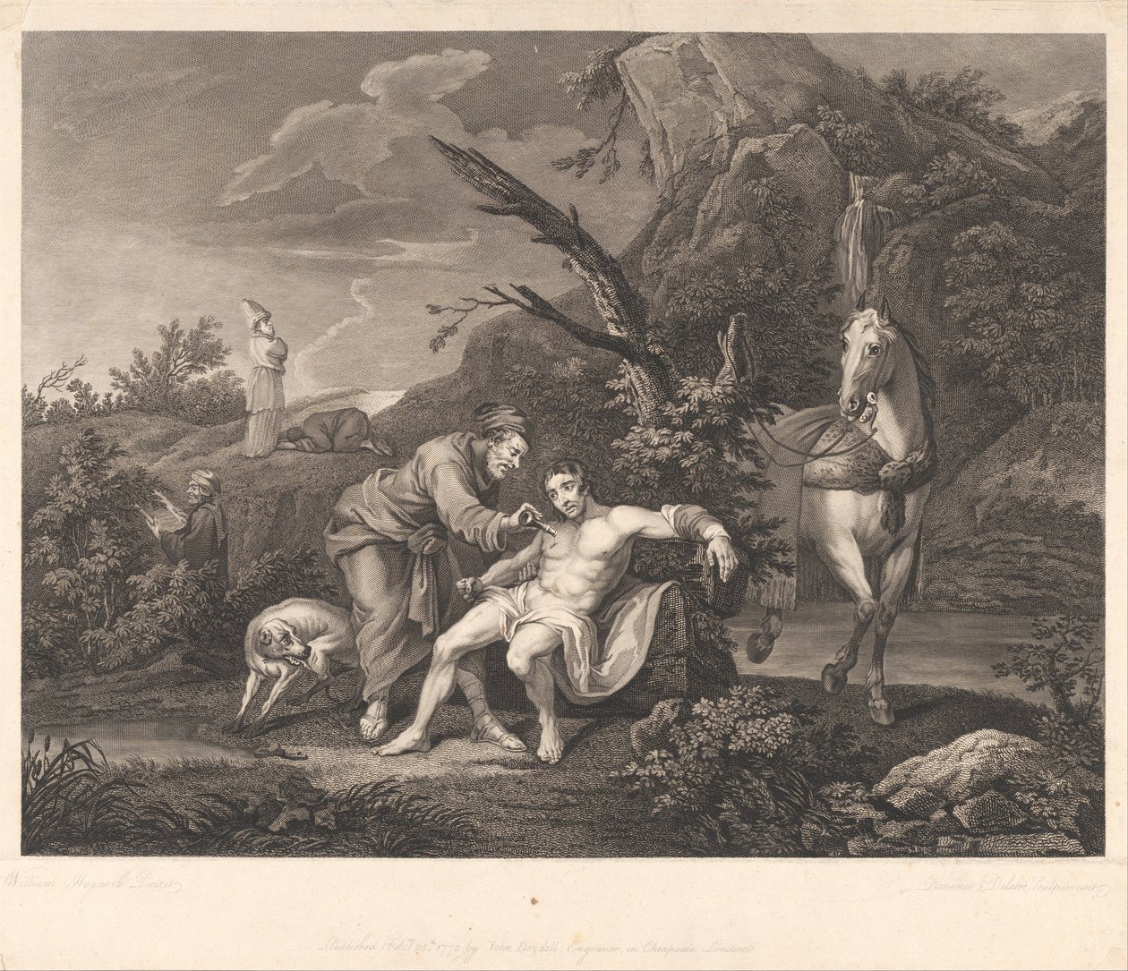 O bom samaritano de Simon Francois Ravenet