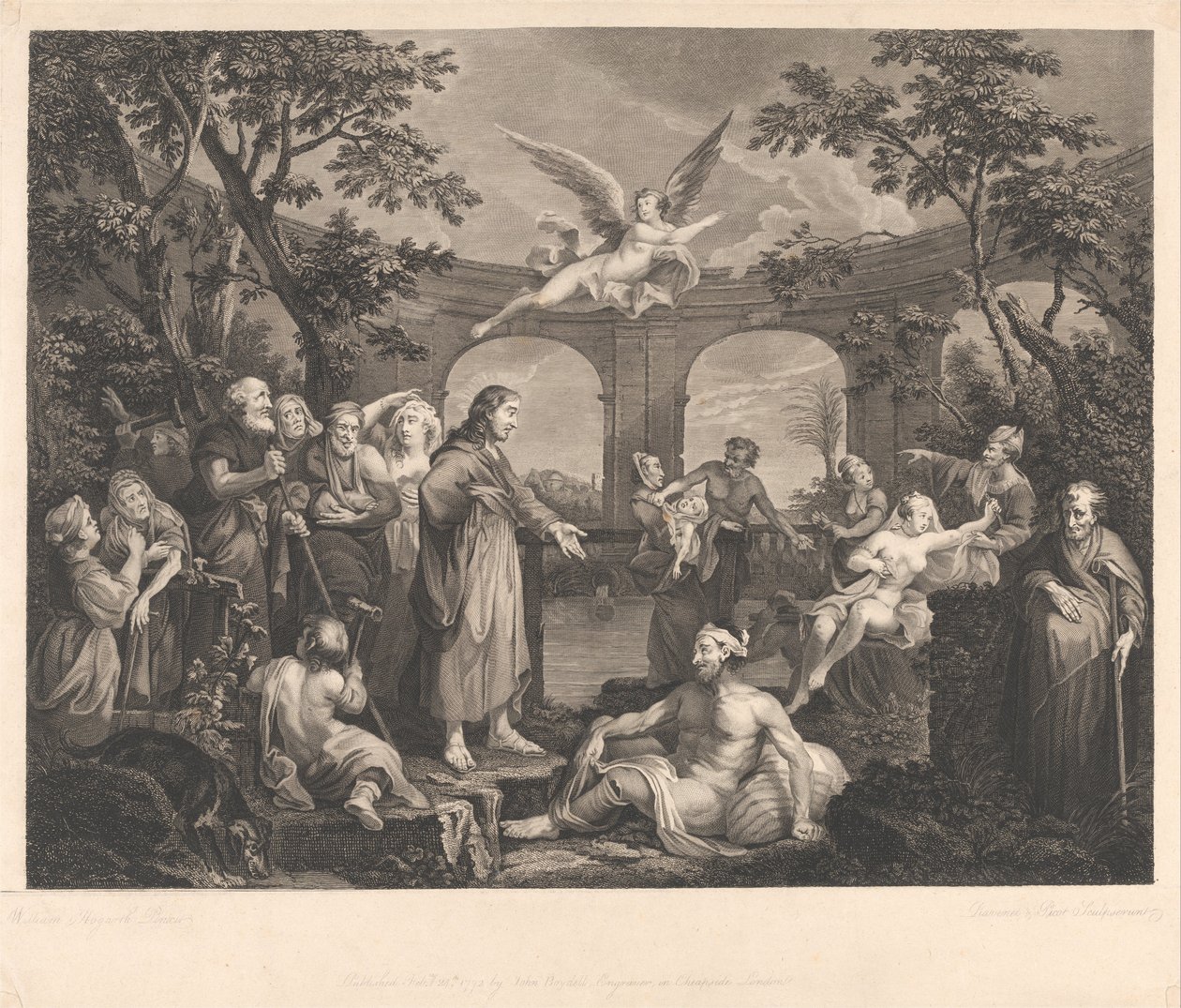 A piscina de Bethesda de Simon Francois Ravenet