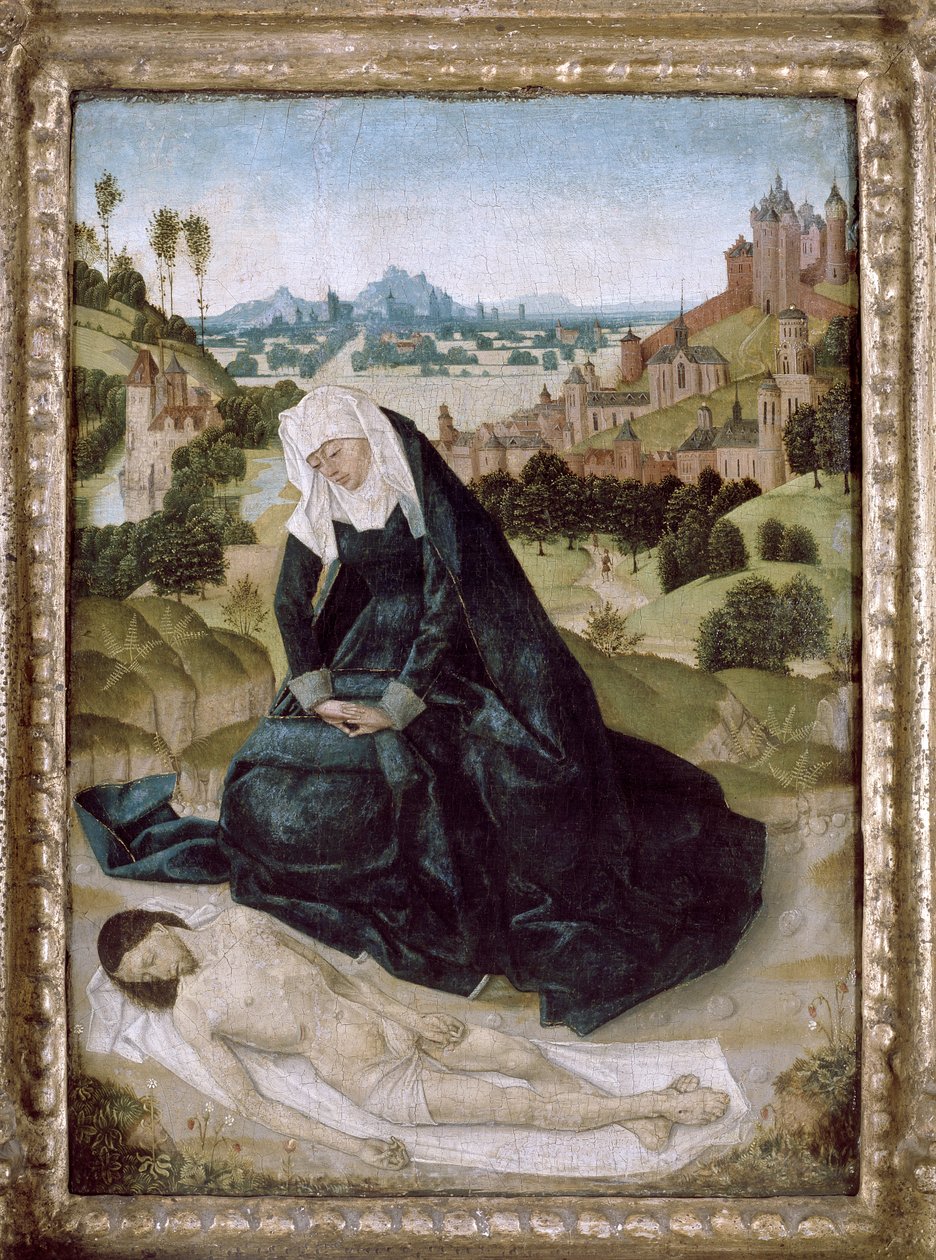 Pieta (tempera no painel) de Simon Marmion