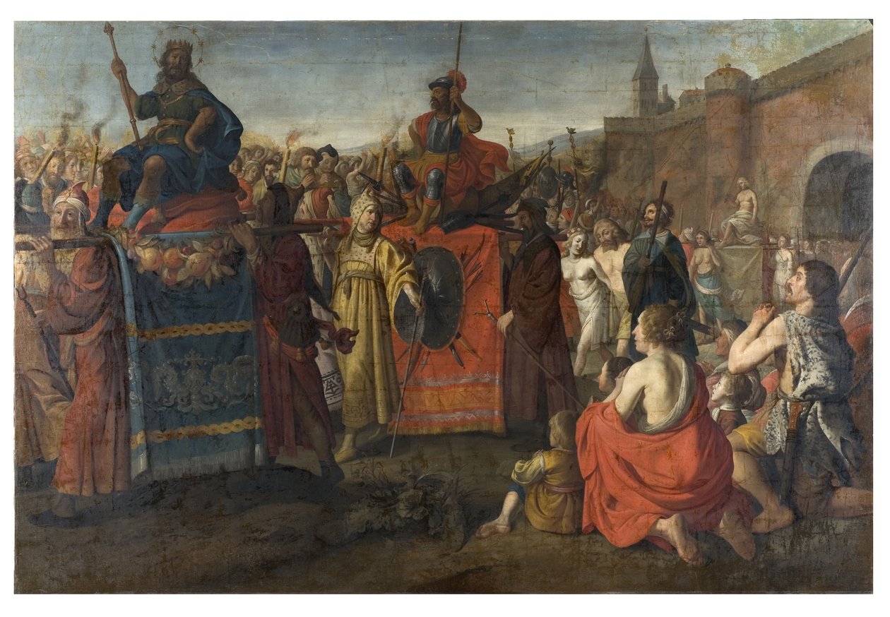 Uma parada triunfal romana, 1641 de Simon Peter Tilemann