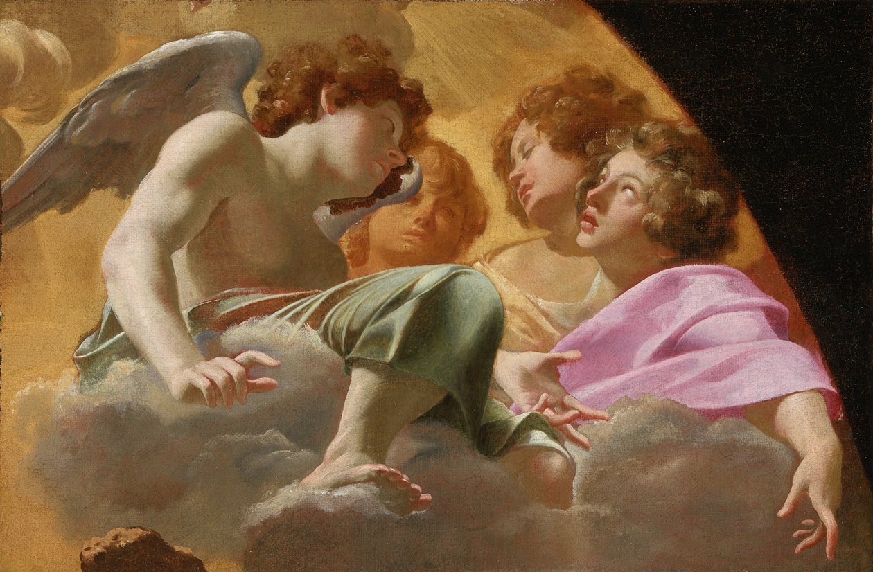 Modelo para retábulo em São Pedro, 1625 de Simon Vouet