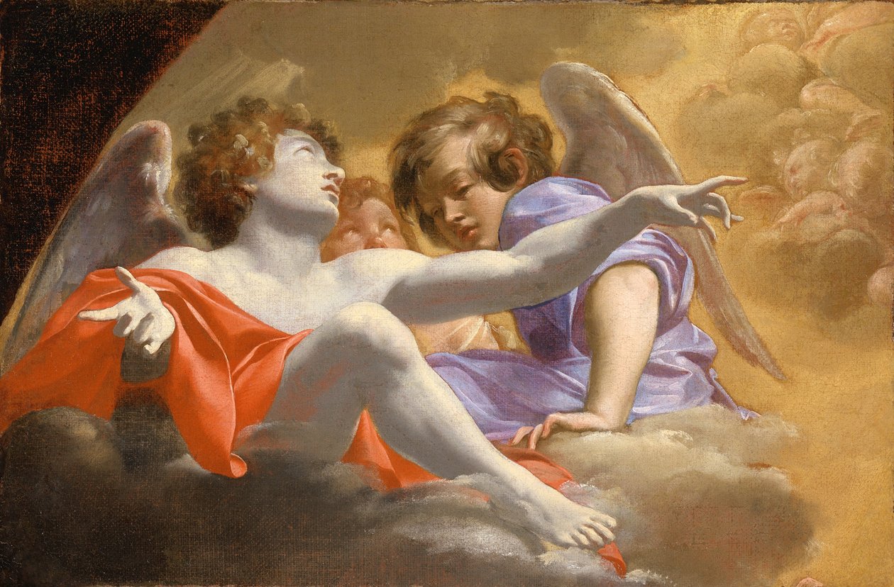 Modelo para retábulo em São Pedro, 1625 de Simon Vouet