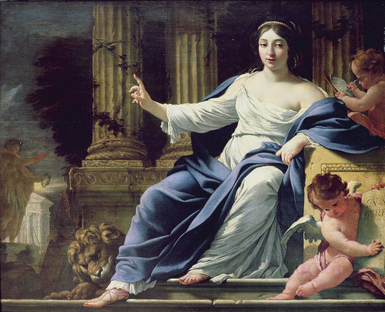 Polymnia, a musa da eloquência de Simon Vouet