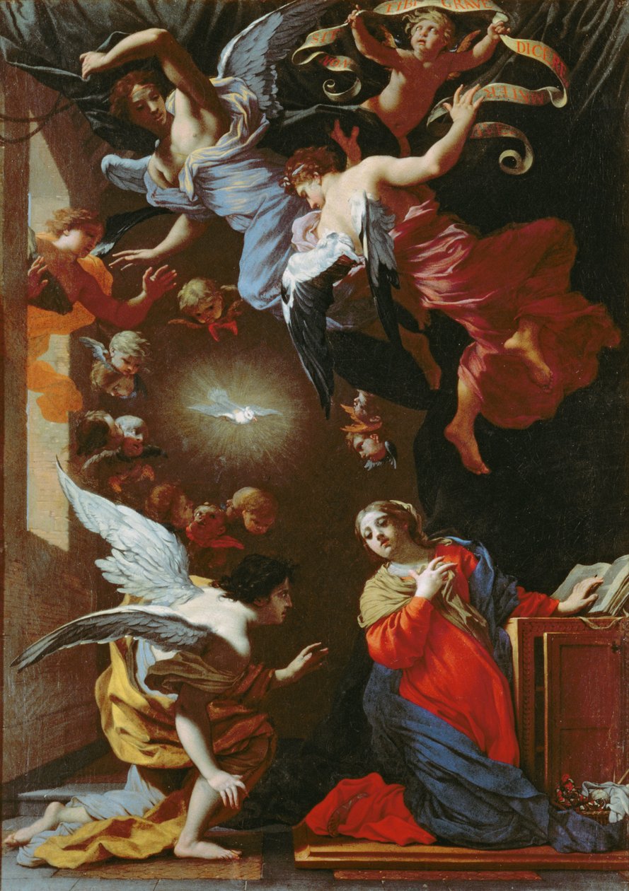 A Anunciação, c.1650-60 de Simon Vouet