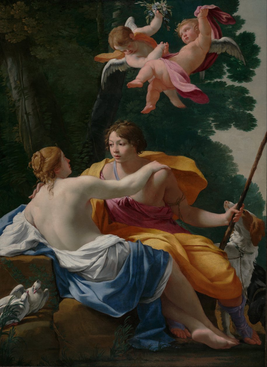 Vênus e Adonis de Simon Vouet