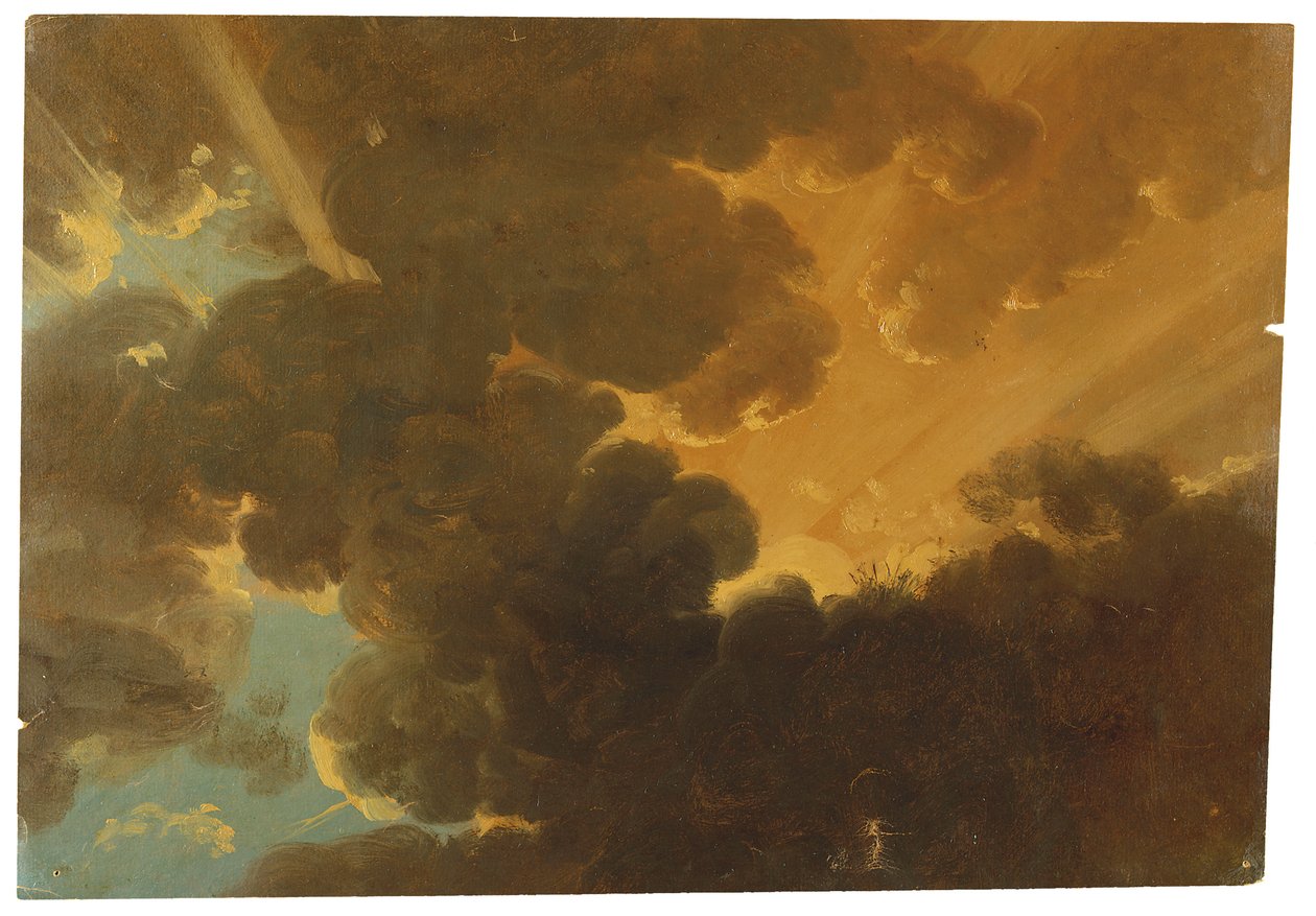 Estudar para um pôr do sol de Simon Alexandre Clément Denis