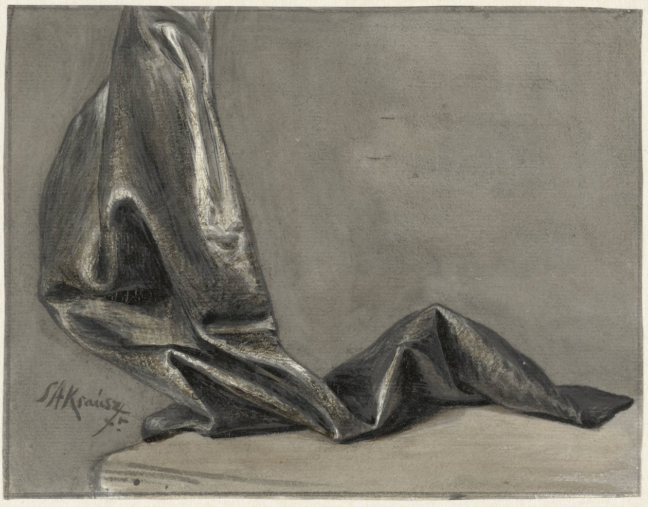 Draperiestudie de Simon Andreas Krausz