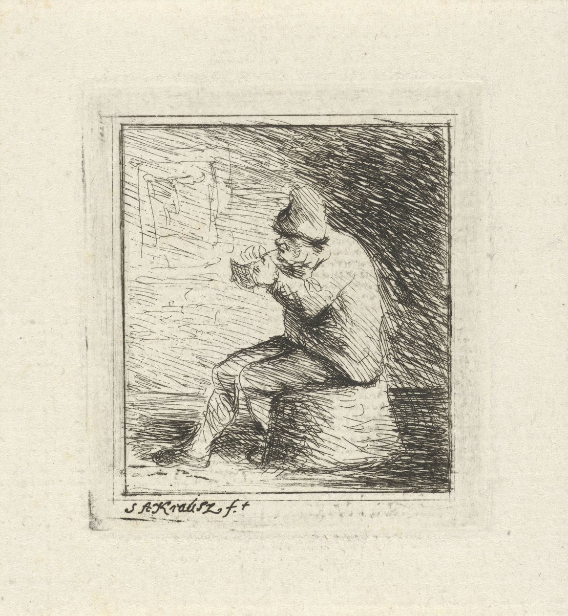 Agricultor fumador de Simon Andreas Krausz