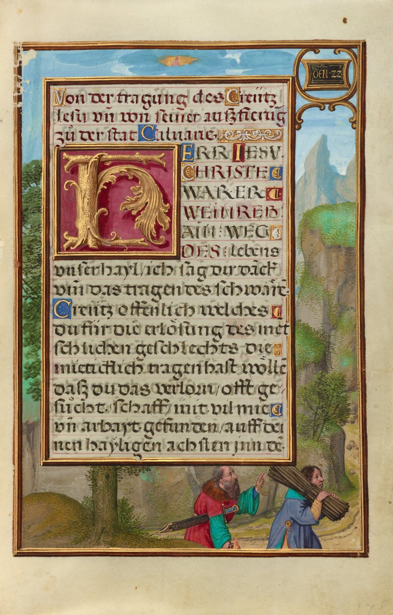 Rand mit Abraham und Isaak de Simon Bening