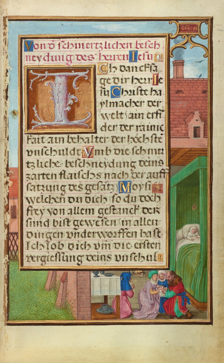 Fronteira com a circuncisão de Isaac de Simon Bening