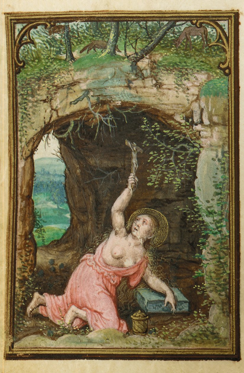 Fólio de um Livro de Horas em miniatura, uso de Roma, Bruges, 1530-35 de Simon Bening
