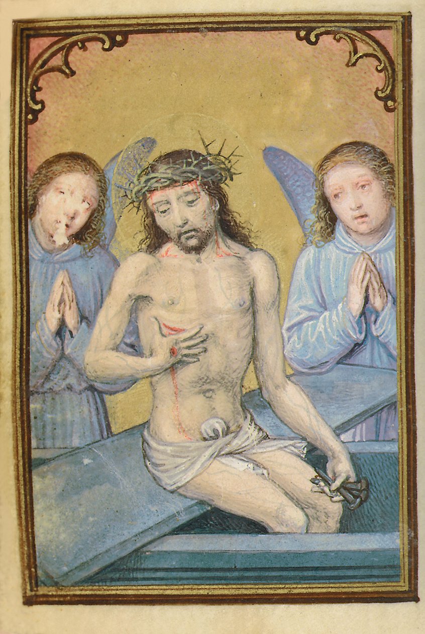 Fólio de um Livro de Horas em miniatura, uso de Roma, Bruges, 1530-35 de Simon Bening