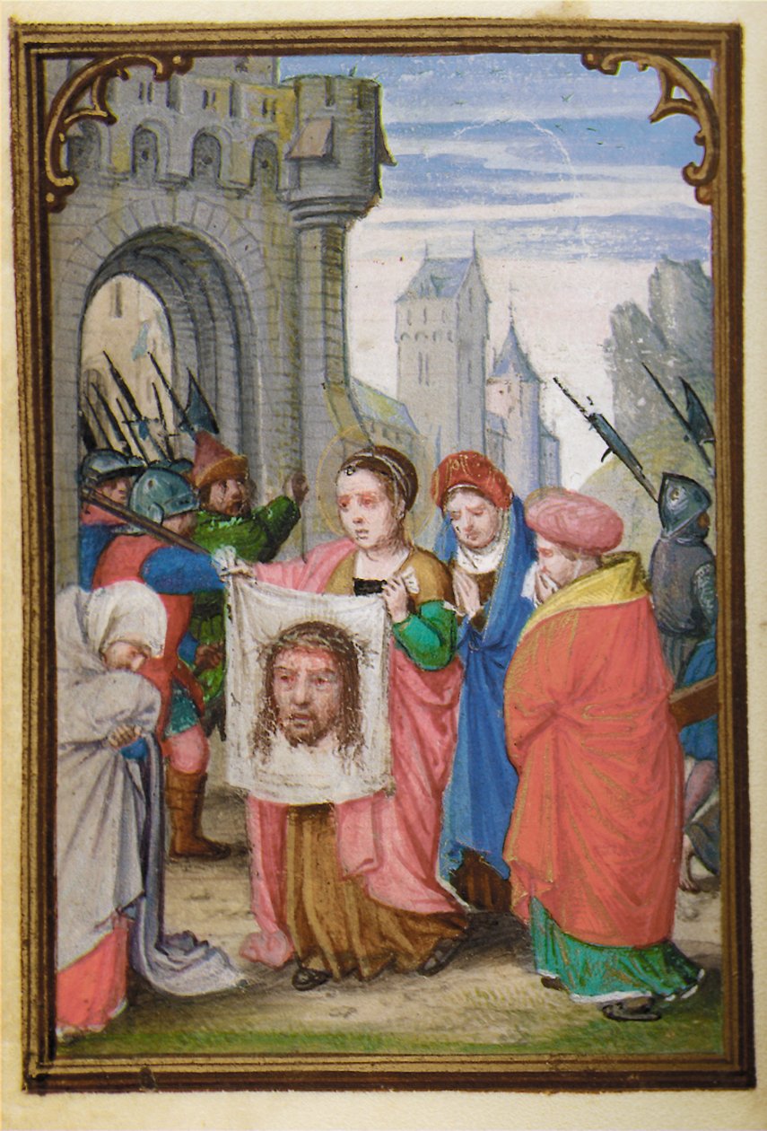 Fólio de um Livro de Horas em miniatura, uso de Roma, Bruges, 1530-35 de Simon Bening