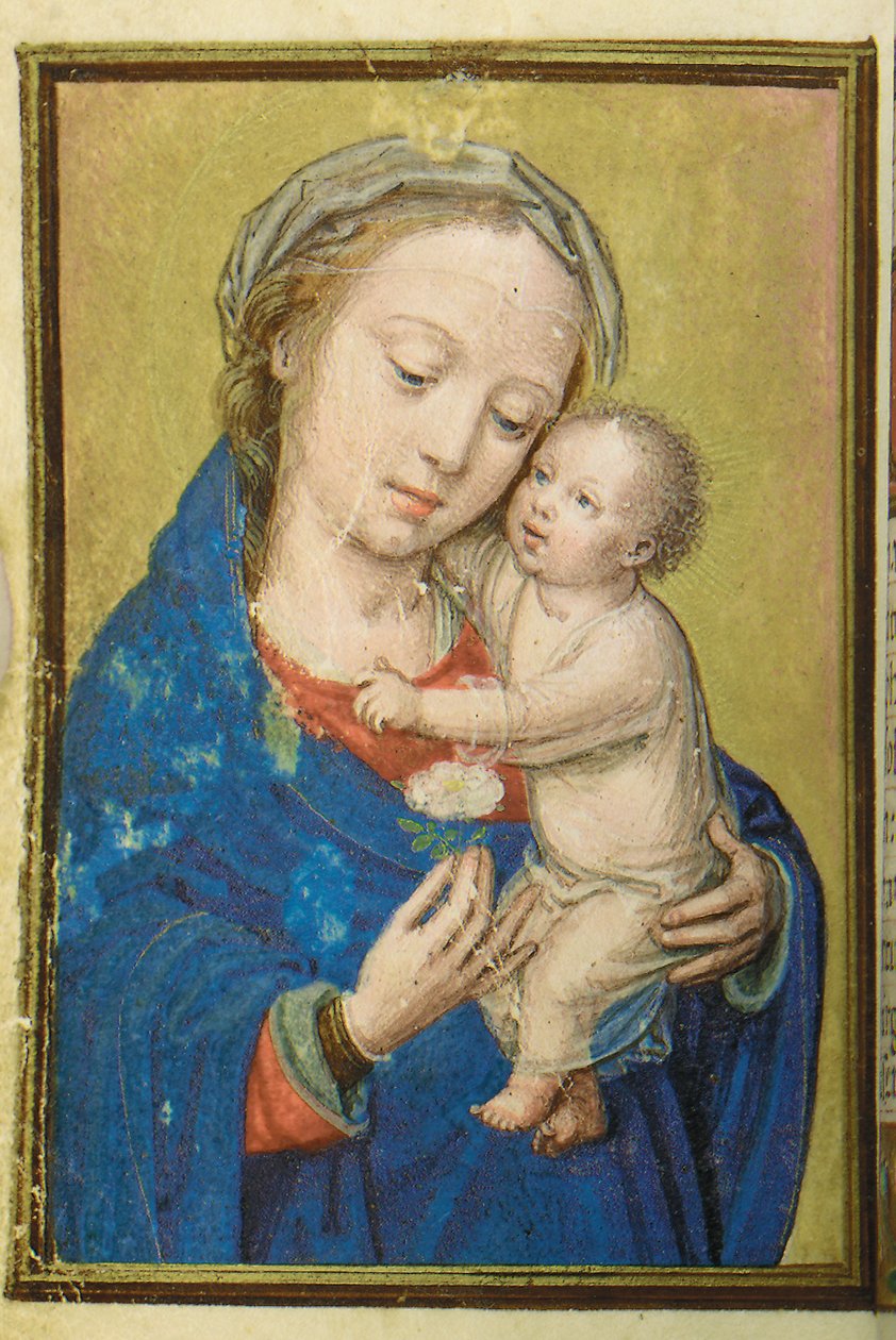 Fólio de um Livro de Horas em miniatura, uso de Roma, Bruges, 1530-35 de Simon Bening