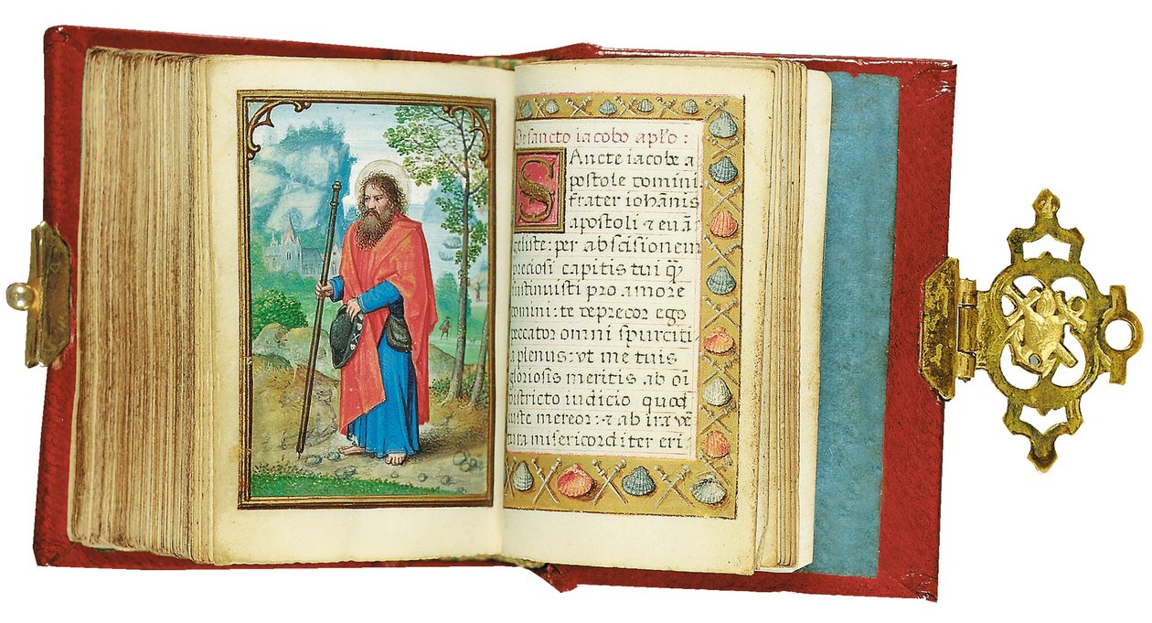 Fólio de um Livro de Horas em miniatura, uso de Roma, Bruges, 1530-35 de Simon Bening