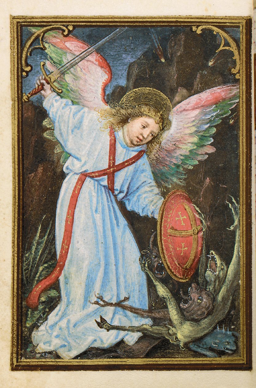 Fólio de um Livro de Horas em miniatura, uso de Roma, Bruges, 1530-35 de Simon Bening