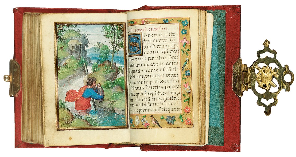 Fólio de um Livro de Horas em miniatura, uso de Roma, Bruges, 1530-35 de Simon Bening
