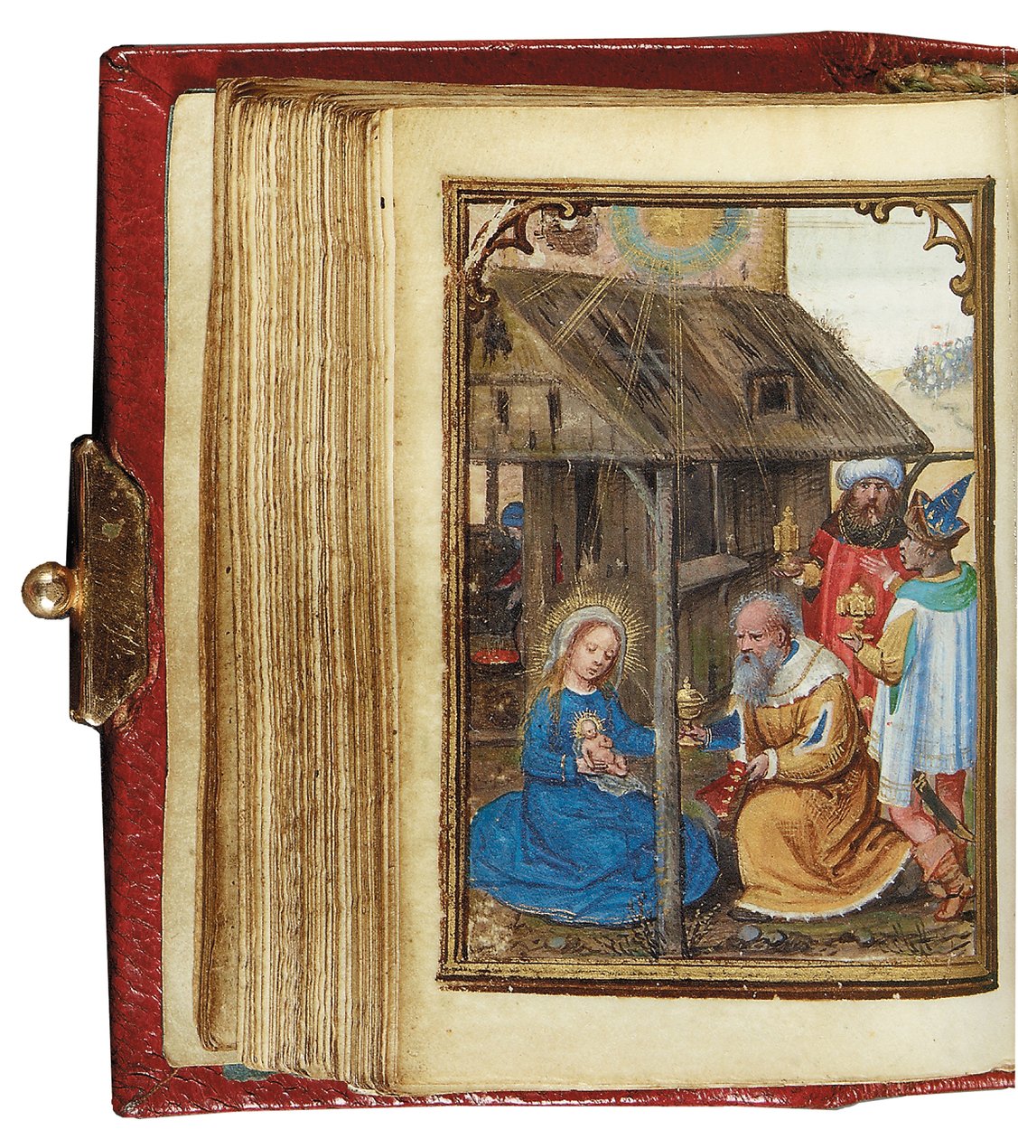Fólio de um Livro de Horas em miniatura, uso de Roma, Bruges, 1530-35 de Simon Bening