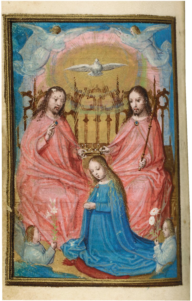 Fólio de um Livro de Horas em miniatura, uso de Roma, Bruges, 1530-35 de Simon Bening